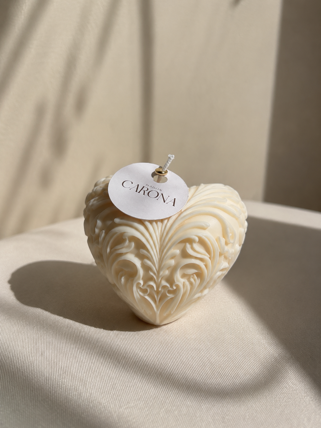 Le coeur antique - Bougie décorative