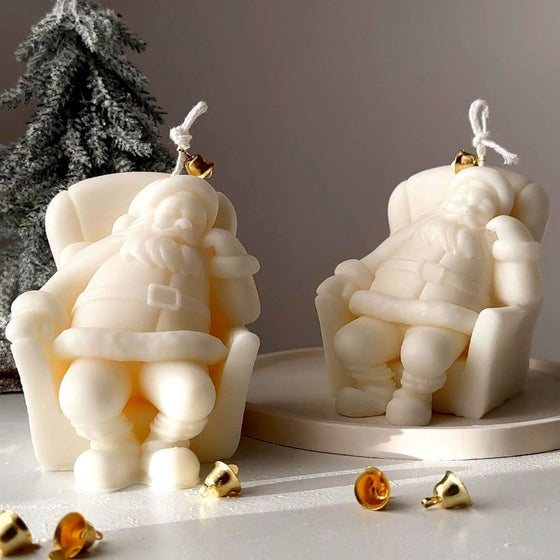 Papy Noël - bougie décorative