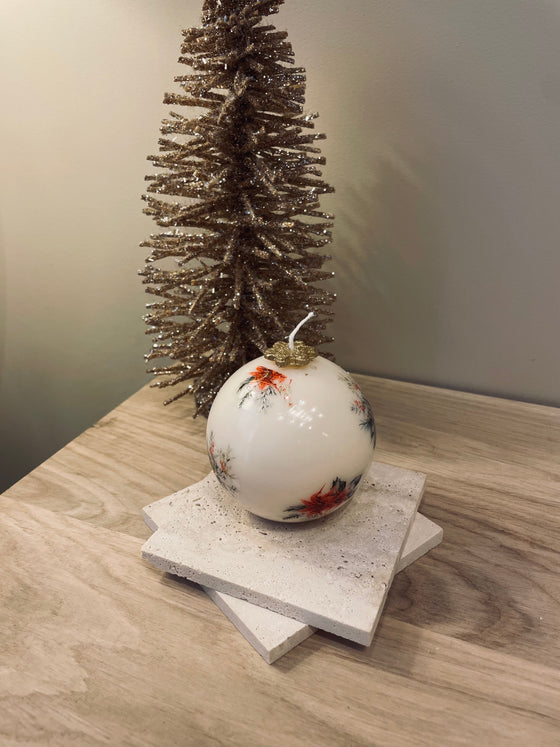 Boule de Noël Ornement - bougie décorative