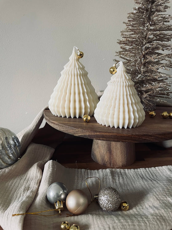 Sapin Origami - bougie décorative