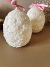 Oeuf de Pâques fleuri - bougie décorative
