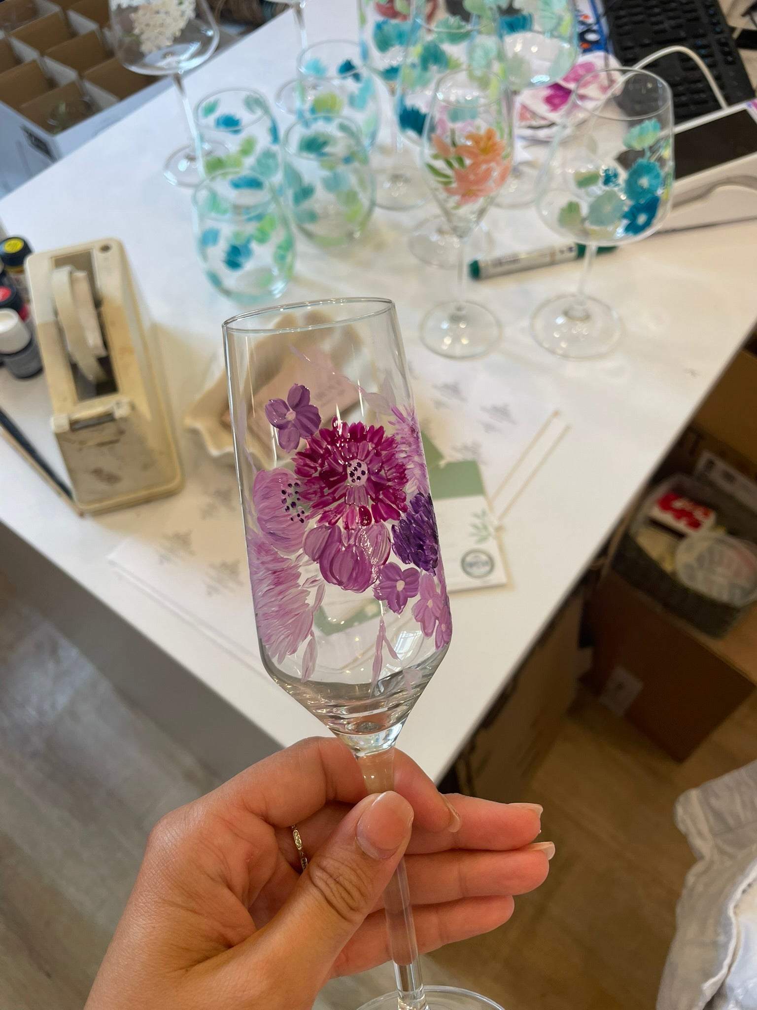 Coupe de dégustation - Peint à la main