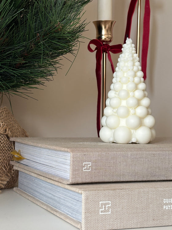 Sapin Boules - bougie décorative