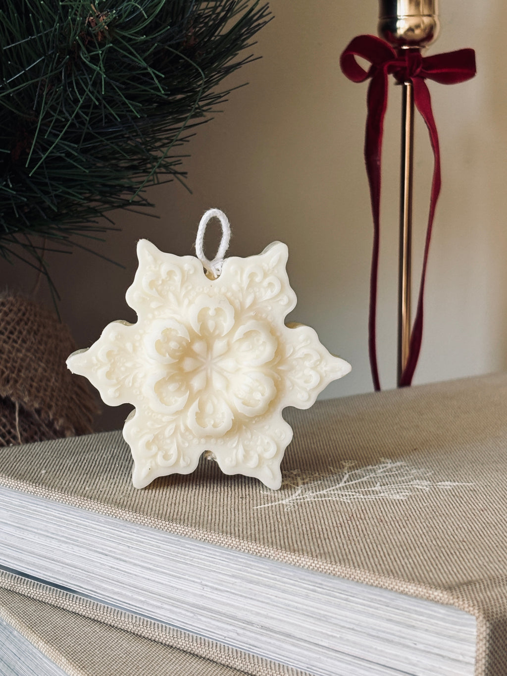 Flocon star - bougie décorative