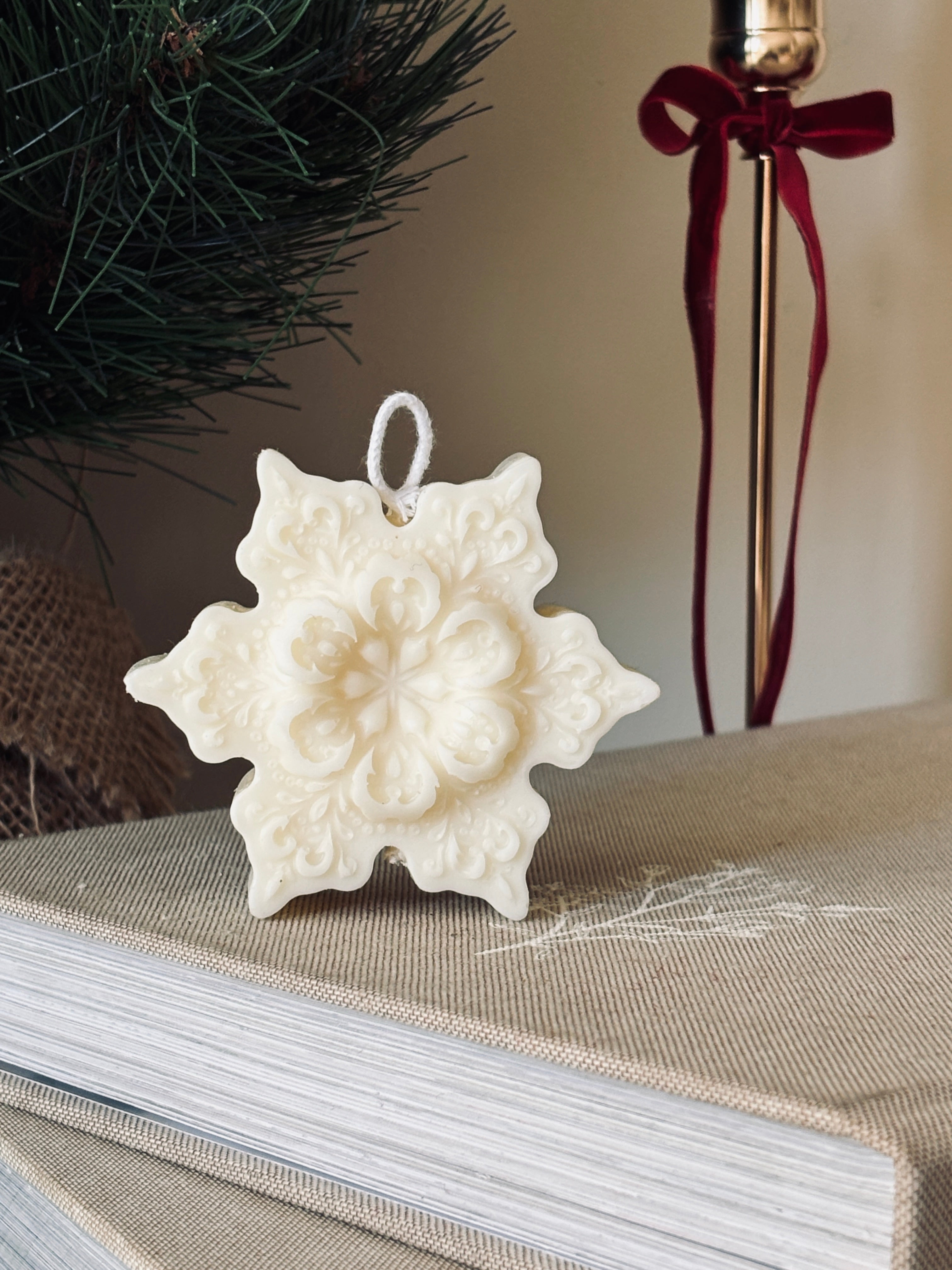 Flocon star - bougie décorative