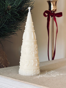  Sapin Clocher - bougie décorative