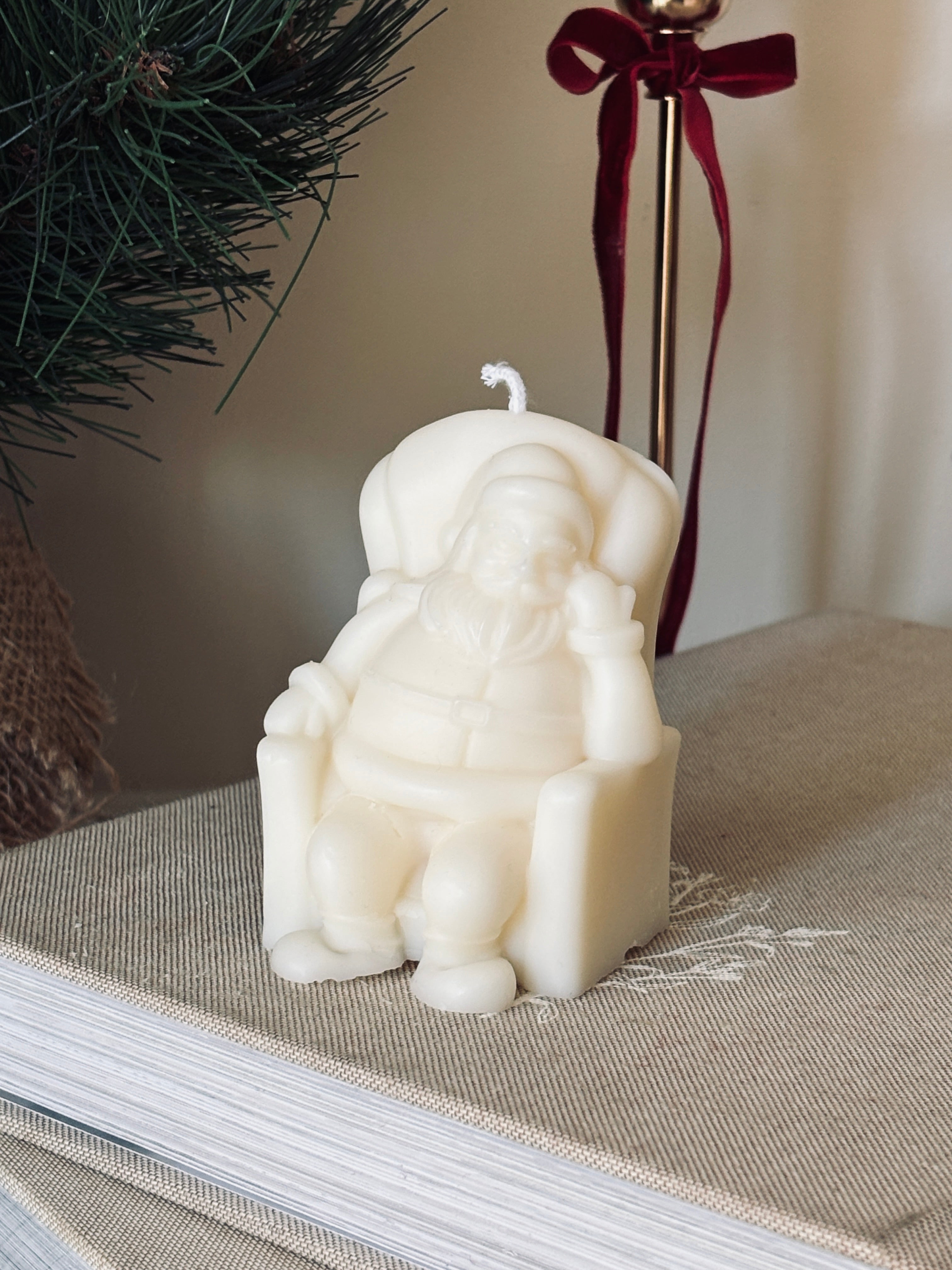 Papy Noël - bougie décorative